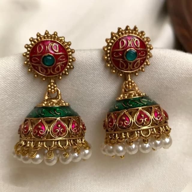 Meenakshi Design Jhumka (Onam Collection)
